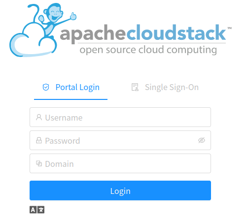 CloudStack Login Page